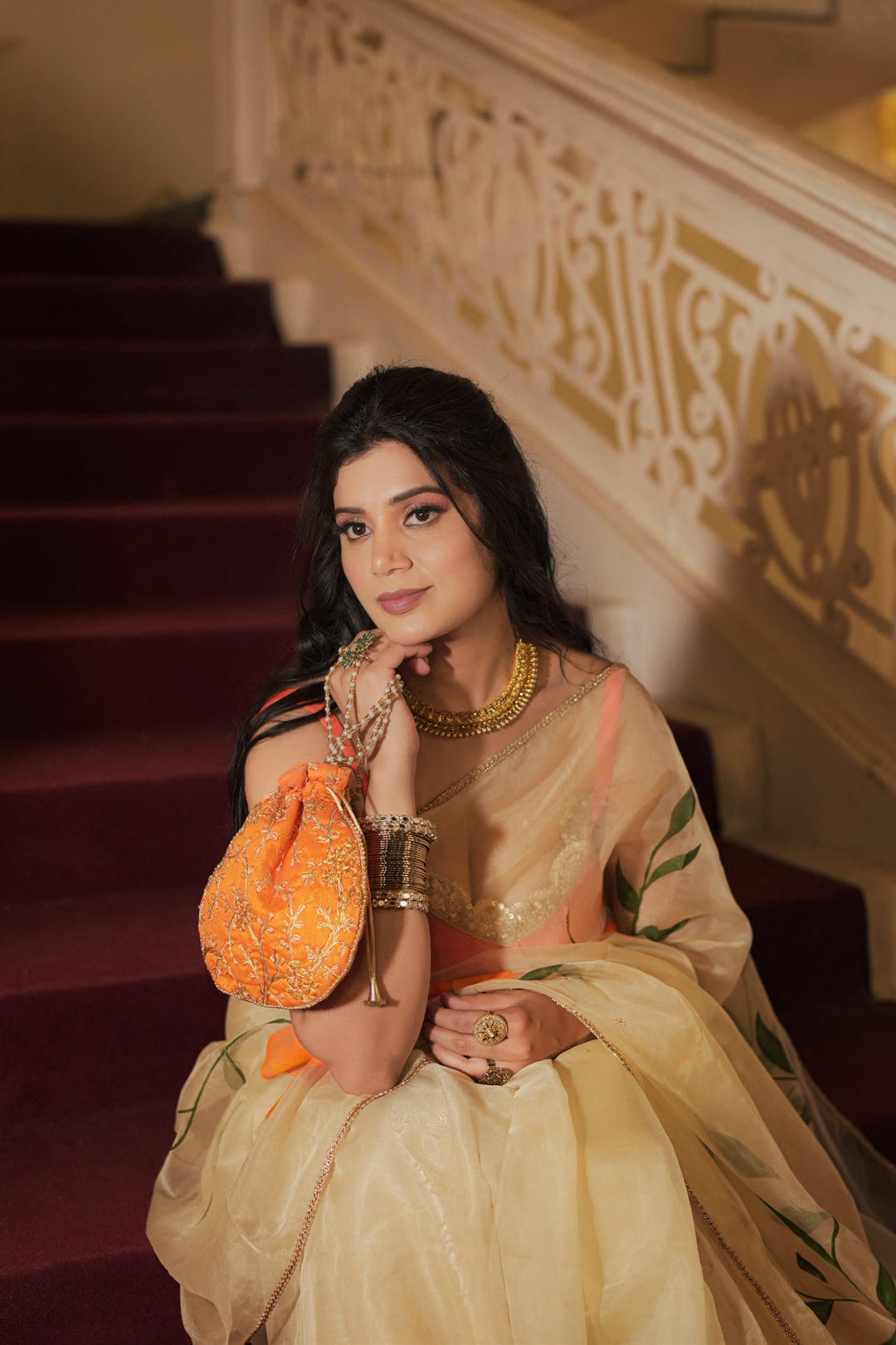 Organza saree