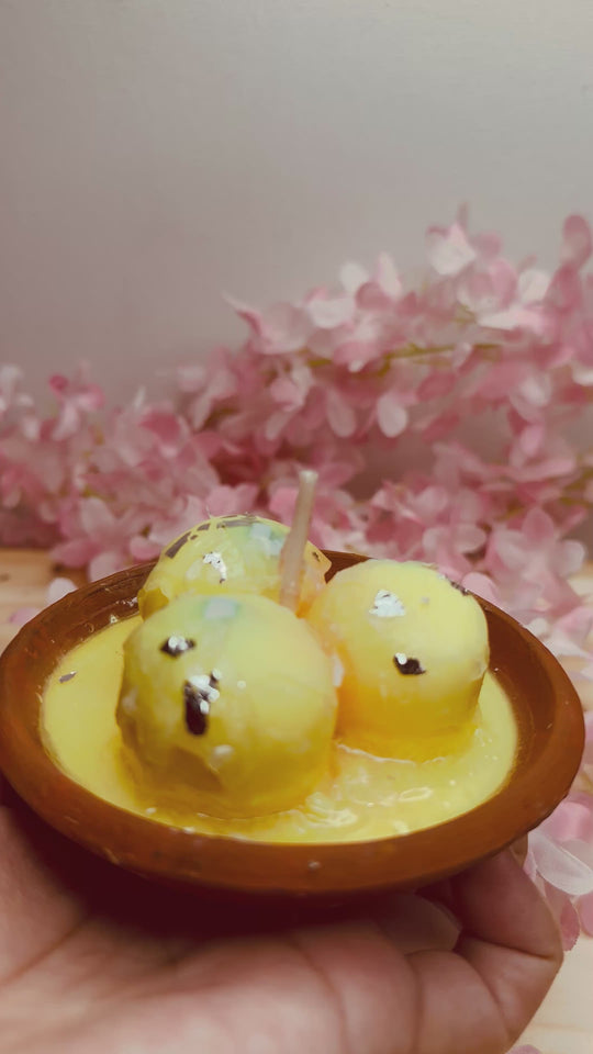 Rasmalai candle